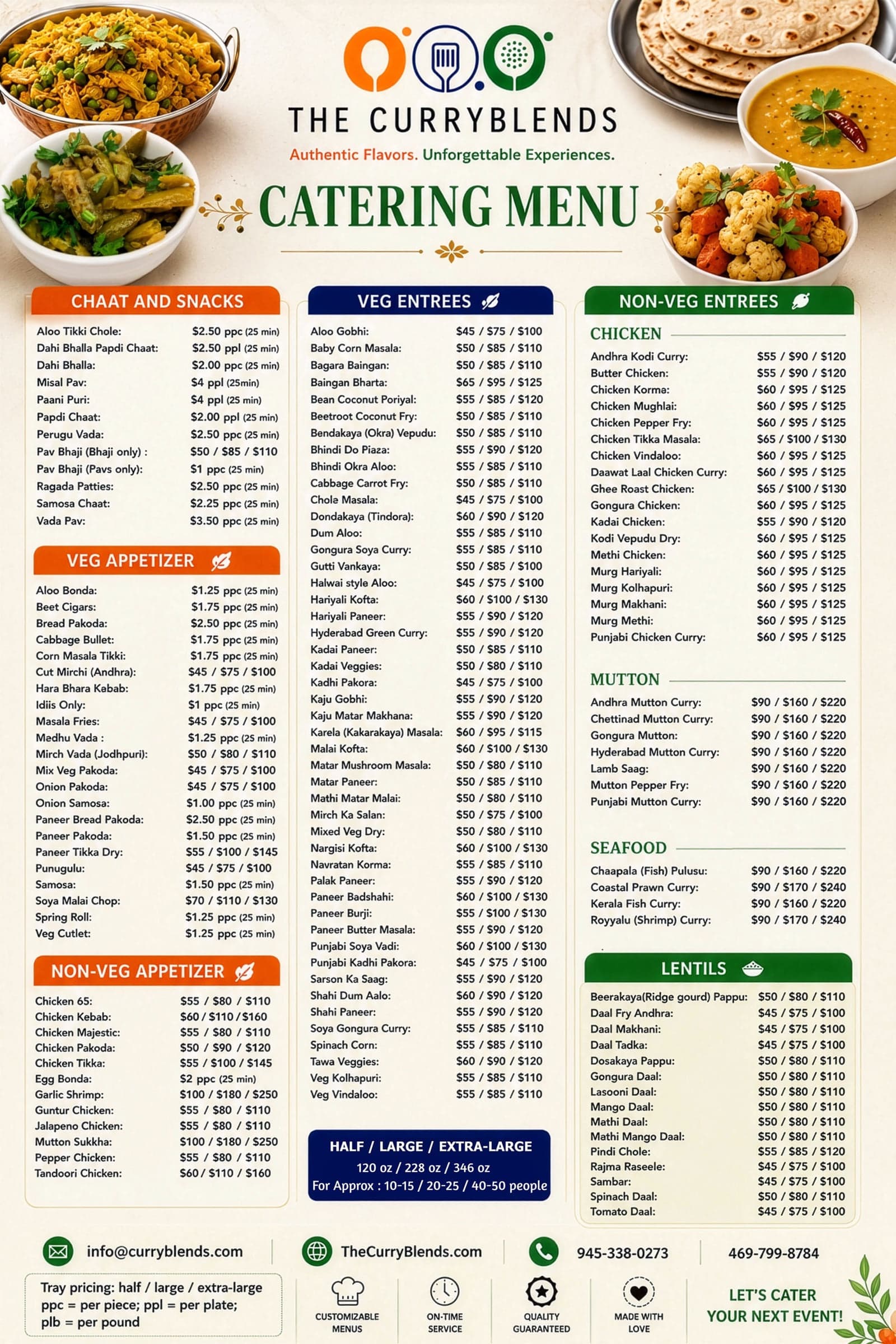 Premium Full-Service Catering Pricing and Details